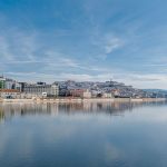 Mondego River flowing through Portuguese countryside near Coimbra