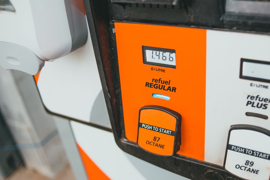 Fuel price display board at a Portuguese petrol station