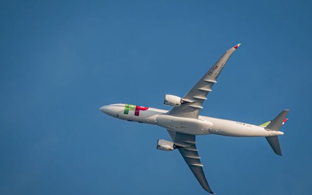 TAP Air Portugal aircraft on airport tarmac