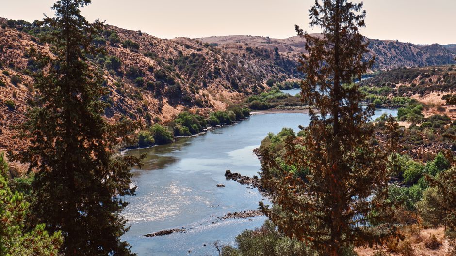 Guadiana river landscape near Mértola in the Alentejo